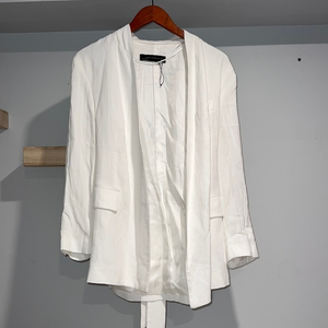Zara white blazer jacket‎ NWT